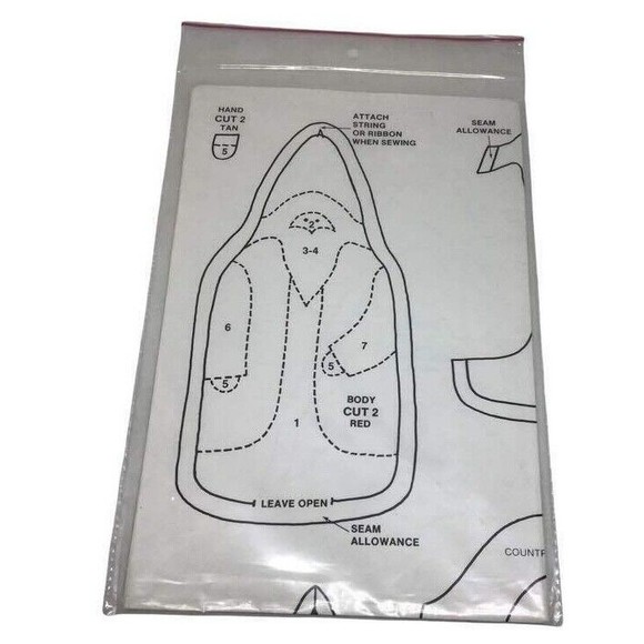 Father Christmas Quilt Pillow Wall Hanging Stuffed Doll Pattern Craft Country - Picture 2 of 3